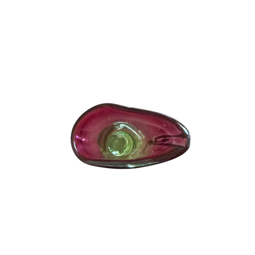Vintage Murano Pink to Green Italian Vase - Picture 3 of 5